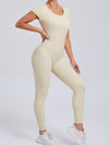 ZASUWA Female Sexy Backless U Collar Jumpsuit