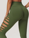 ZASUWA Female Hollow Out Hip-lift Quick-dry High-waisted Seamless Leggings