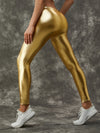 ZASUWA Female Sexy Metallic Laser Gold&Sliver Leggings