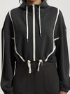 ZASUWA Female Zipper Drawstring Stand Collar Jackets