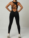 ZASUWA Female Hollow Out Beauty Back Jumpsuit