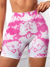 ZASUWA Female Hot Tie-dye Hip-lift Spandex Gym Booty Shorts