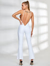 ❤ZASUWA Female Backless Flare Jumpsuit