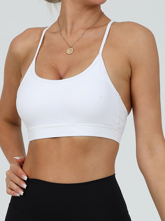 ZASUWA Female U Collar Hollow Out Beautify Back Sports Bras