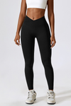 ZASUWA Female Solid Color Seamless Scrunch Bum Leggings