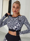 ❤ZASUWA Female Zebra Pattern Push-Up Scrunch Bum Leggings