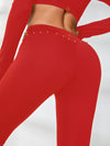 ZASUWA Female Rivet Cutout Leggings