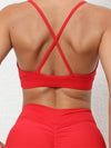 ZASUWA Female Folds Cross Back Sports Bras