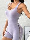 ZASUWA Female Unique Hollow Out Net Hip-lift Quick Dry Romper