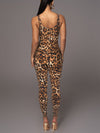 🖤ZASUWA Female Leopard Print U Collar Jumpsuit