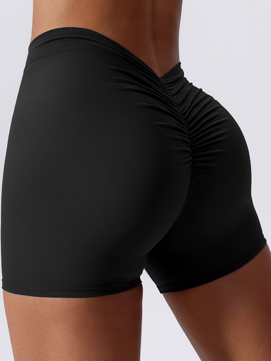 ZASUWA Female Scrunch Bum Spandex Gym Booty Shorts