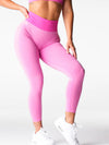 ZASUWA Female Corset Contrast Color Elastic Tight Quick Dry Hip-lift Leggings