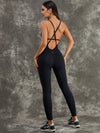 ZASUWA Female Cross Back Backless Jumpsuit