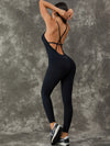 ZASUWA Female Cross Back Backless Jumpsuit