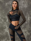 🖤ZASUWA Female Unique Fishnet Tracksuit