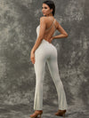 ZASUWA Female Flared Split Beauty Back Jumpsuit