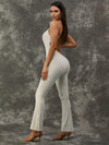 ZASUWA Female Flared Split Beauty Back Jumpsuit