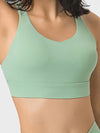 ZASUWA Female Cross Beautify Back Hollow Out Sports Bras