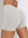 ZASUWA Female V-shape Waist Scrunch Bum Spandex Gym Booty Shorts