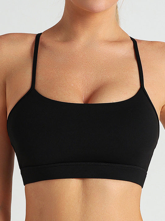 ZASUWA Female U Collar Backless Quick Dry Sports Bras