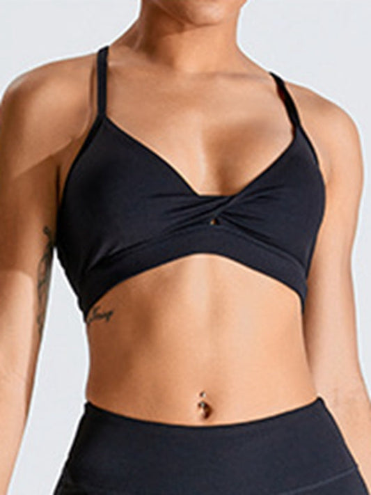 ZASUWA Female Cross Back V Collar Sports Bras