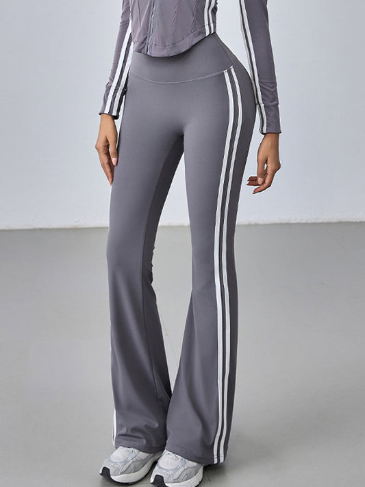 ZASUWA Female Solid Color Hip-lift High-waisted Flare Leggings