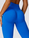 ZASUWA Female Flare Scrunch Bum High-waisted Seamless Hip-lift Pants