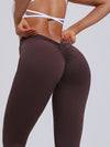 ZASUWA Female Deep-V Scrunch Bum Leggings