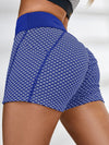 ZASUWA Female Honeycomb Pocket Peach Hip Spandex Gym Booty Shorts