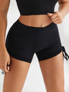 ZASUWA Female High Waist Spandex Gym Booty Shorts