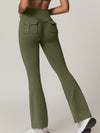 ZASUWA Female Pocket Scrunch Bum Flare Cargo Leggings