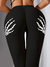 ZASUWA Female "Hand Bones" Print Scrunch Bum Leggings