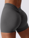 ZASUWA Female Scrunch Bum Spandex Gym Booty Shorts