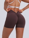 ZASUWA Female Deep-V Scrunch Bum Leggings