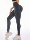 ZASUWA Female Ribbed Denim Scrunch Bum High-rise High-waisted Leggings