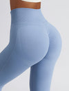 ZASUWA Female Scrunch Bum Quick-dry Hip-lift Seamless Leggings