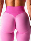 ZASUWA Female Corset Contrast Color Elastic Tight Quick Dry Hip-lift Leggings