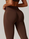 ZASUWA Female Seamless Scrunch Bum High-waisted Booty Leggings