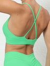 ZASUWA Female Folds Cross Back Sports Bras