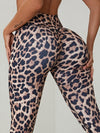 🖤ZASUWA Female Leopard Scrunch Bum Body Fit Leggings