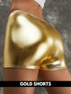 ZASUWA Female Sexy Metallic Laser Gold&Sliver Leggings