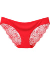 ZASUWA Female Sexy Silk Splicing Flower Lace Print Panties