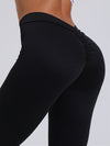 ZASUWA Female Deep-V Scrunch Bum Leggings