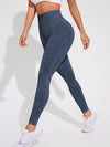 ZASUWA Female Denim Elastic Tight Hip-lift Quick Dry Leggings