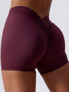 ZASUWA Female Scrunch Bum Spandex Gym Booty Shorts