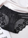 ZASUWA Female Sexy Lace Irregular Hollow Out Panties