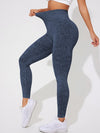 ZASUWA Female Denim Elastic Tight Hip-lift Quick Dry Leggings