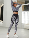 ❤ZASUWA Female Zebra Pattern Push-Up Scrunch Bum Leggings