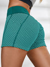 ZASUWA Female Honeycomb Pocket Peach Hip Spandex Gym Booty Shorts