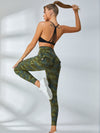 ZASUWA Female High Waist Camouflage Leggings